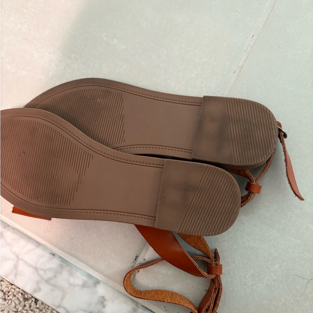 Steve Madden Tan Leather Sandals - Picture 3 of 3